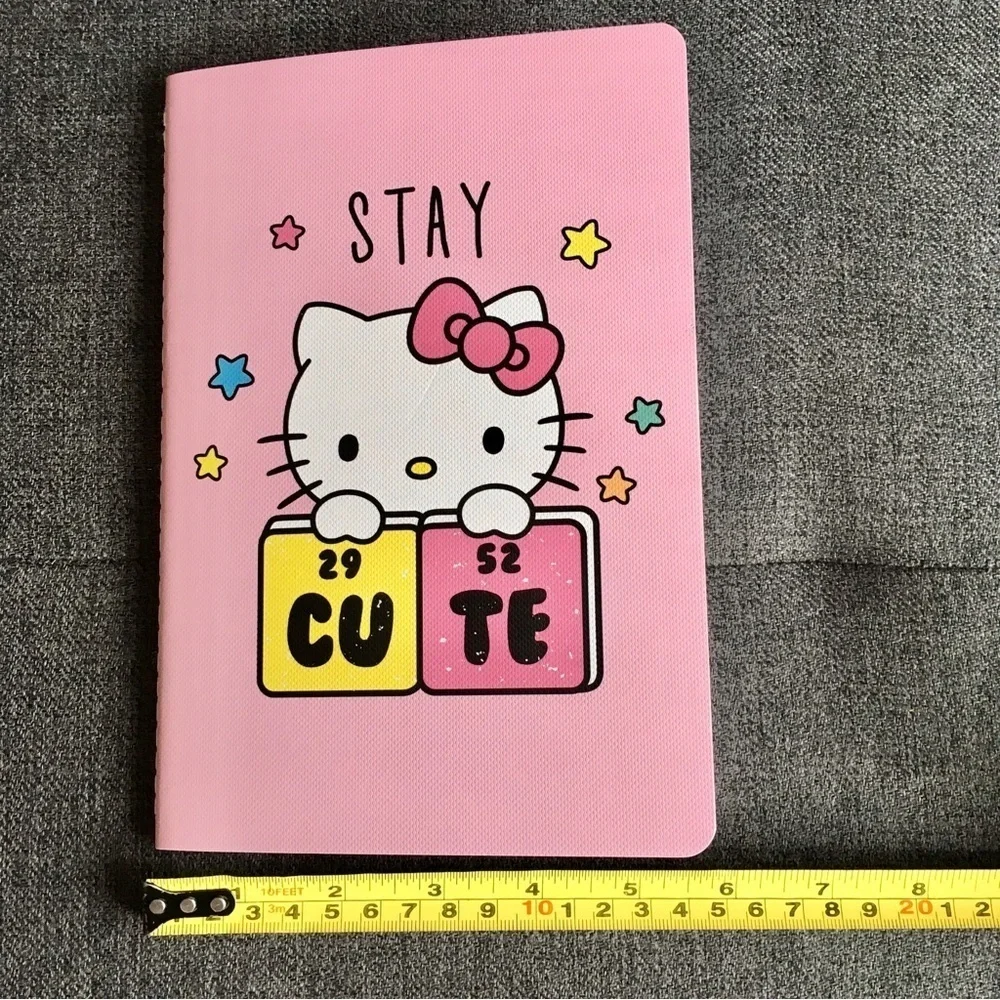 Hello Kitty “STAY CUTE” Notebook, Pink, 80 lined pages